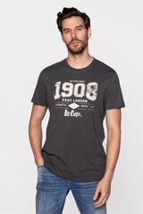 T-krekls vīriešiem Lee Cooper, pelēks cena un informācija | Vīriešu T-krekli | 220.lv