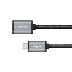 UAB kabelis - micro USB ligzda - kontaktdakša 0,2 m cena un informācija | Savienotājkabeļi | 220.lv
