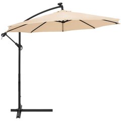 Садовый зонт с солнечной панелью Springos GU0047 300 CM цена и информация | Зонты, маркизы, стойки | 220.lv