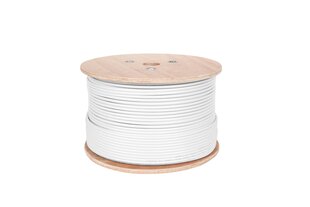 Koaksiālais kabelis, balts cena un informācija | Kabeļi un vadi | 220.lv