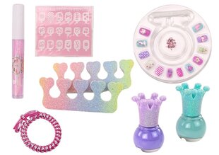 Rotaļlietu kosmētikas un nagu kosmētikas komplekts Lean Toys, 9 d. cena un informācija | Rotaļlietas meitenēm | 220.lv