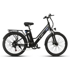 Электровелосипед OneSport OT18, 26", черный, 250Вт, 14,4Ач цена и информация | Электровелосипеды | 220.lv