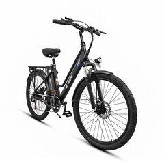 Электровелосипед OneSport OT18, 26", черный, 250Вт, 14,4Ач цена и информация | Электровелосипеды | 220.lv