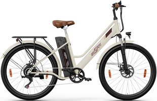 Elektriskais velosipēds OneSport OT18, 26", bēšs, 250W, 14.4Ah cena un informācija | Elektrovelosipēdi | 220.lv