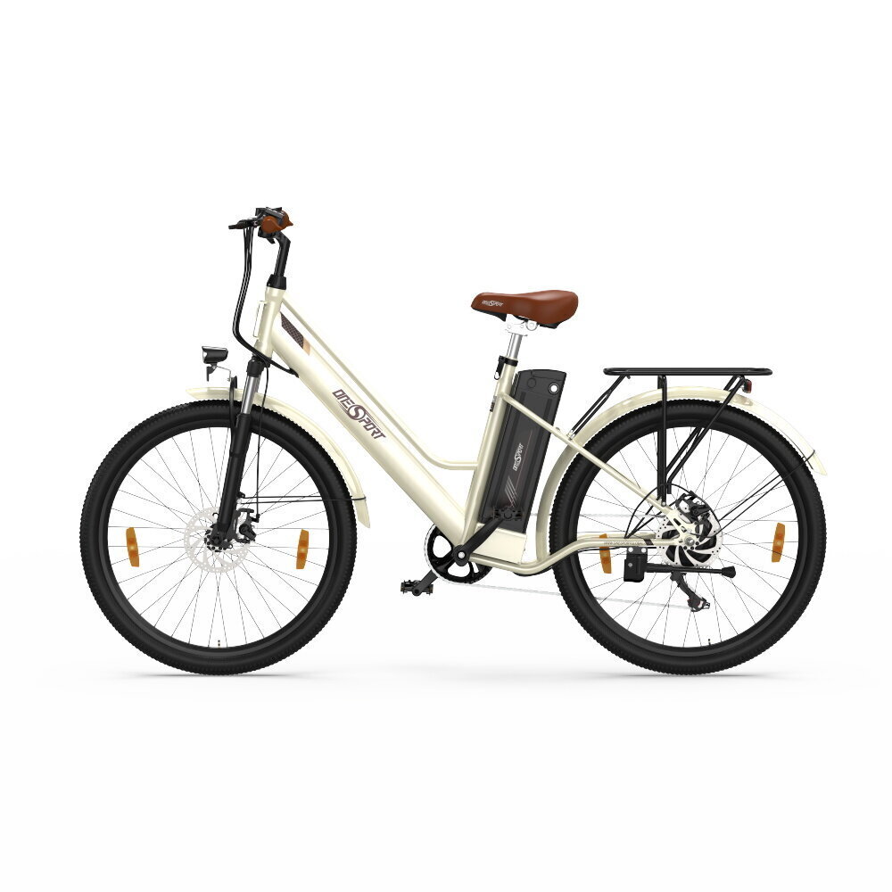 Elektriskais velosipēds OneSport OT18, 26", bēšs, 250W, 14.4Ah цена и информация | Elektrovelosipēdi | 220.lv