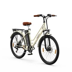 Электровелосипед OneSport OT18, 26", бежевый, 250Вт, 14,4Ач цена и информация | Электровелосипеды | 220.lv