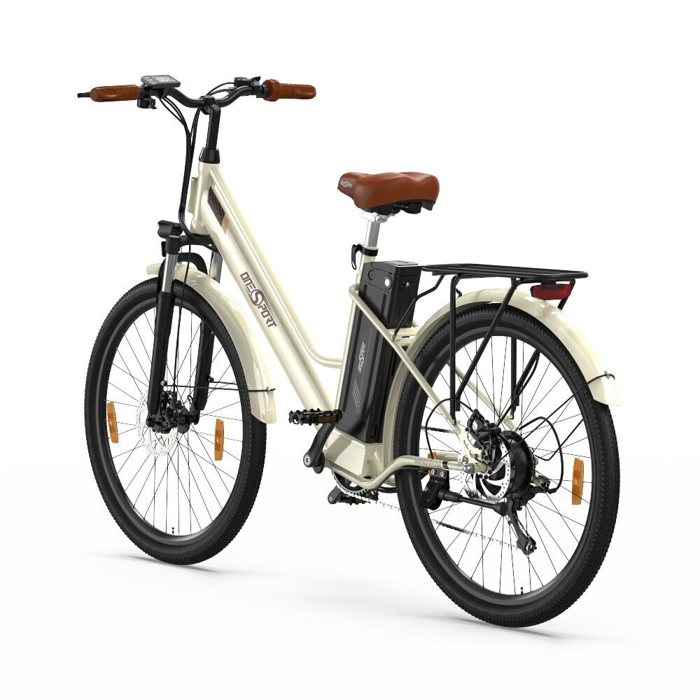 Elektriskais velosipēds OneSport OT18, 26", bēšs, 250W, 14.4Ah цена и информация | Elektrovelosipēdi | 220.lv