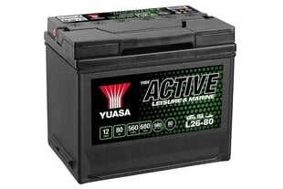 Akumulators Yuasa Leisure deep cycle g 80 Ah 12V cena un informācija | Akumulatori | 220.lv