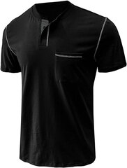 T-krekls vīriešiem Cooleep, melns cena un informācija | Vīriešu T-krekli | 220.lv