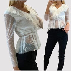 Блуза женская Sally, белая цена и информация | Женские блузки, рубашки | 220.lv