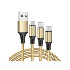 Type-C 3in1 USB 06278_Z Ł цена и информация | Зарядные устройства для телефонов | 220.lv