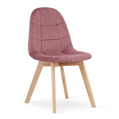 Krēsls Oskar Bora, rozā krāsā cena un informācija | Virtuves un ēdamistabas krēsli | 220.lv