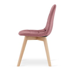 3 krēslu komplekts Oskar Bora, rozā krāsā cena un informācija | Virtuves un ēdamistabas krēsli | 220.lv