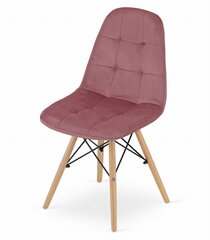 3 krēslu komplekts Oskar Dumo, rozā krāsā cena un informācija | Virtuves un ēdamistabas krēsli | 220.lv