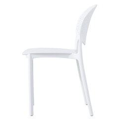 3 krēslu komplekts Oskar Luma, balts cena un informācija | Virtuves un ēdamistabas krēsli | 220.lv