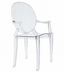 4 krēslu komplekts Oskar Busan, caurspīdīgs cena un informācija | Virtuves un ēdamistabas krēsli | 220.lv