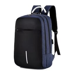 Водонепроницаемый рюкзак для ноутбука 15,6 дюймов, синий цена и информация | Рюкзаки, сумки, чехлы для компьютеров | 220.lv