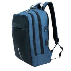 Водонепроницаемый рюкзак для ноутбука 16 дюймов, синий цена и информация | Рюкзаки, сумки, чехлы для компьютеров | 220.lv