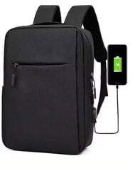 Водонепроницаемый рюкзак для ноутбука 16 дюймов, черный цена и информация | Рюкзаки, сумки, чехлы для компьютеров | 220.lv