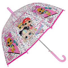 Прозрачный автоматический зонт для детей L.O.L. SURPRISE, PARASOL цена и информация | Аксессуары для детей | 220.lv