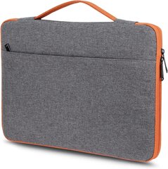 Чехол для ноутбука 15,6 дюйма, серый цена и информация | Рюкзаки, сумки, чехлы для компьютеров | 220.lv