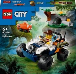 60424 LEGO® City Džungļu pētnieka visurgājējs: sarkanās pandas misija cena un informācija | Konstruktori | 220.lv