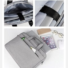 Сумка для ноутбука 15,6 дюйма, темно-серая цена и информация | Рюкзаки, сумки, чехлы для компьютеров | 220.lv