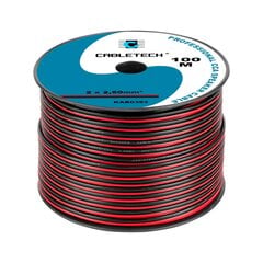 CCA 2,5 mm melns un sarkanais kabelis cena un informācija | Kabeļi un vadi | 220.lv