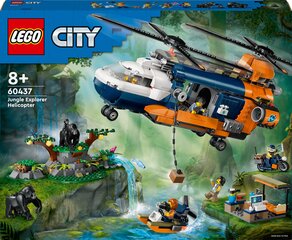 60437 LEGO® City Džungļu pētnieka helikopters bāzes nometnē цена и информация | Конструкторы и кубики | 220.lv