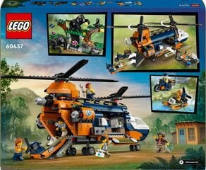 60437 LEGO® City Džungļu pētnieka helikopters bāzes nometnē цена и информация | Kонструкторы | 220.lv