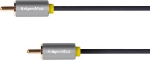 кабель kruger&matz basic 1rca-1rca 1 м цена и информация | Кабели и провода | 220.lv