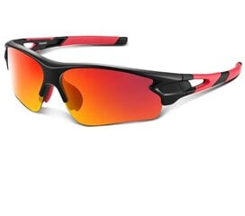 Polarizētas sporta saulesbrilles vīriešiem R10 sarkanā krāsā cena un informācija | Sporta brilles | 220.lv