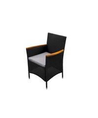 Dārza krēsls, 60 x 59 x 88 cm melns cena un informācija | Dārza krēsli | 220.lv
