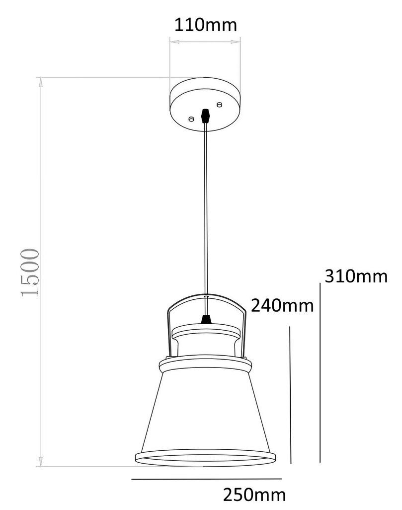 Piekaramā lampa G.LUX GT-931-1S OZ cena un informācija | Piekaramās lampas | 220.lv