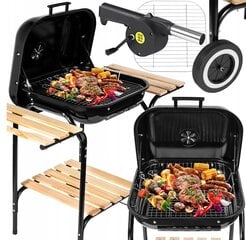 MalTec kokogļu grils, bārbekjū 43 x 40 cm + MalTec BBQ pūtējs cena un informācija | Grili | 220.lv