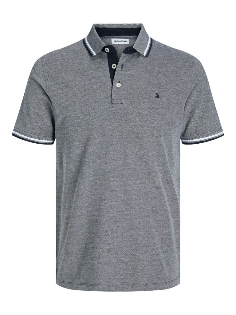 Jack & Jones polo krekls vīriešiem 12143859*03, pelēks cena un informācija | Vīriešu T-krekli | 220.lv