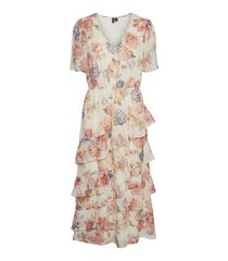 Vero Moda женское платье 10315485*01, натурально-белый/розовый 5715601581906 цена и информация | Платья | 220.lv