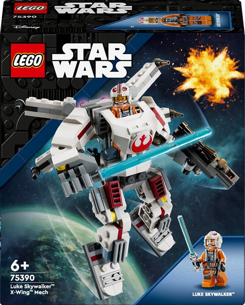 75390 LEGO® Star Wars Luke Skywalker™ X-Wing™ robots цена | 220.lv