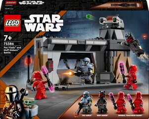 75386 LEGO® Star Wars Paz Vizsla™ un Moff Gideon kauja cena un informācija | Konstruktori | 220.lv
