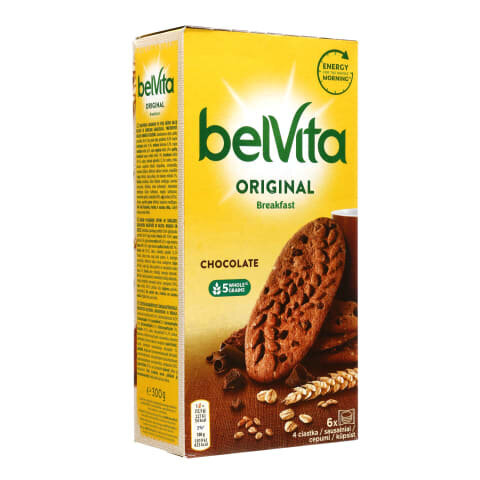 Šokolādes gabaliņu cepumi Belvita, 300 g cena un informācija | Saldumi | 220.lv