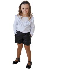 Madzi шорты для девочек 911463 01, черные цена и информация | Шорты из футера с поясом на резинке для девочек Gulliver, разноцветные | 220.lv
