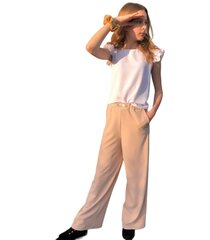 Madzi брюки для девочек 371847 01, бежевые цена и информация | Штаны для девочки ABN-2959/KOR/086 | 220.lv