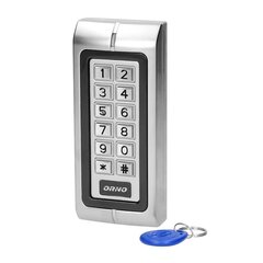 Plāna kodu slēdzene ar bezkontakta kartes un atslēgas birkas nolasītāju IP44 OR-ZS-815 cena un informācija | Durvju slēdzenes | 220.lv