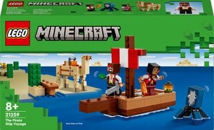 21259 LEGO® Minecraft Pirātu kuģa ceļojums cena un informācija | Konstruktori | 220.lv