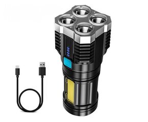 Светодиодный фонарик, Electronics LV-15013, черный, 1 шт. цена и информация | Фонарики | 220.lv