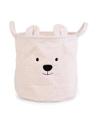 Сумка для хранения вещей и игрушек Childhome, 40х40х40 см, Teddy off white цена и информация | Ящики для вещей | 220.lv