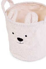 Сумка для хранения вещей и игрушек Childhome, 40х40х40 см, Teddy off white цена и информация | Ящики для вещей | 220.lv