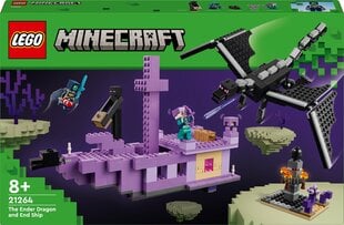 21264 LEGO® Minecraft Ender pūķis un End kuģis cena un informācija | Konstruktori | 220.lv