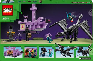 21264 LEGO® Minecraft Ender pūķis un End kuģis cena un informācija | Konstruktori | 220.lv