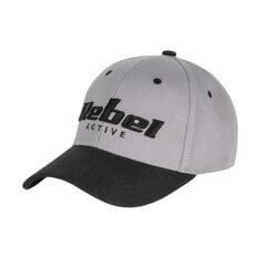 bezbola cepure - rebel active, pelēka un melna, m izmērs LPRBA-7001-LG-M cena un informācija | Sieviešu cepures | 220.lv